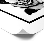 Roos gegraveerd 11x14 Poster (Hoek)