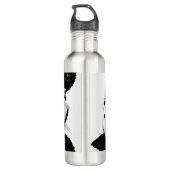Roos gegraveerd 24oz waterfles waterfles (Achterkant)