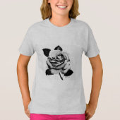 Roos gegraveerd Kinder T-shirt (Voorkant)