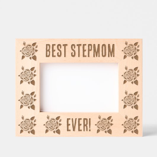 Roos gegraveerd Lijst voor stepmoms (Voorkant)