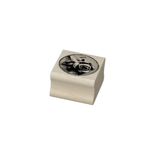 Roos gegraveerd rubberstempel (Stempel)