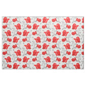 Roos Geitic Red/Gray Pattern Stof (Yard (91,4 cm))