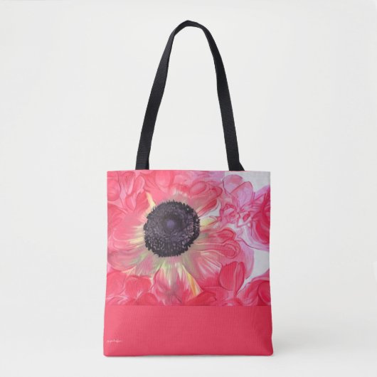 Roos-gekleurd Anemone Tas (Voorkant)