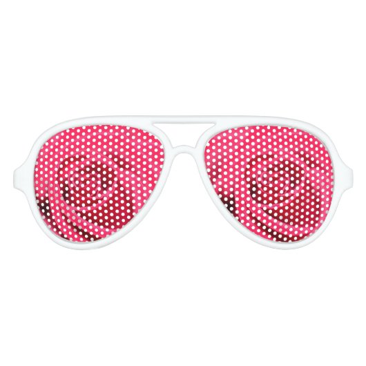 Roos gekleurd aviator zonnebril (Voorkant)