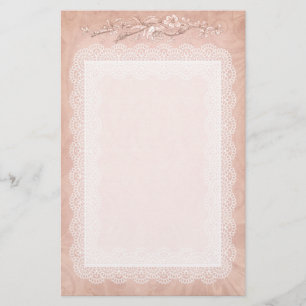 Roos gekleurd decoratief Briefpapier