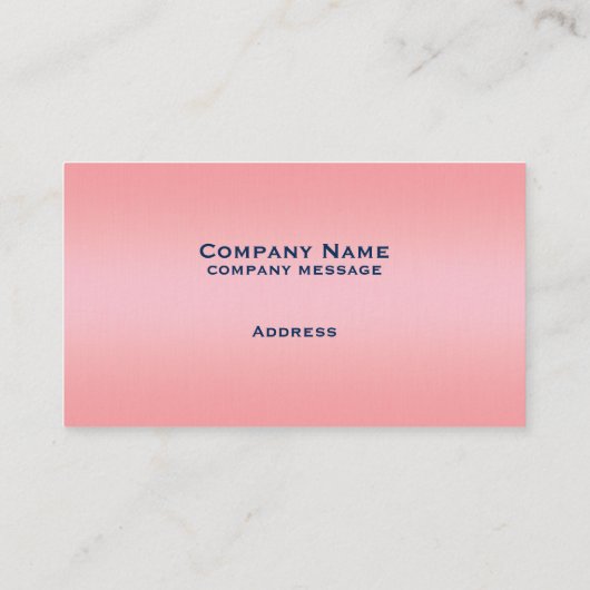 Roos gekleurd Visitekaartje (Achterkant)