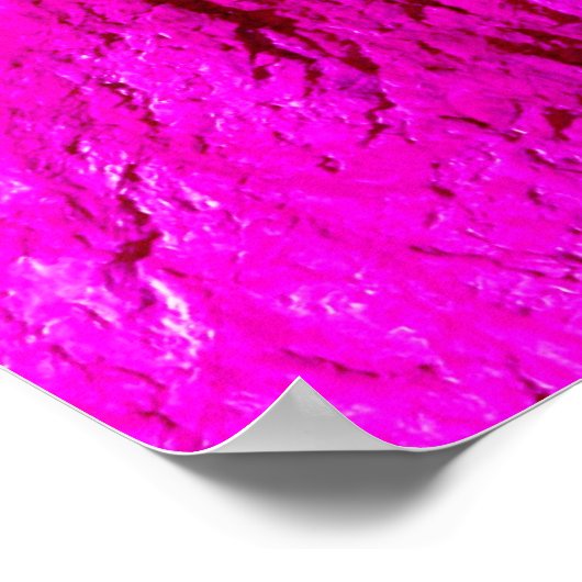 Roos gekleurde glazen poster (Hoek)