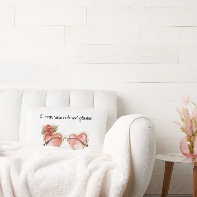 Roos gekleurde zonnebril kussen (Bank)