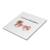 Roos gekleurde zonnebril tegeltje (Zijkant)