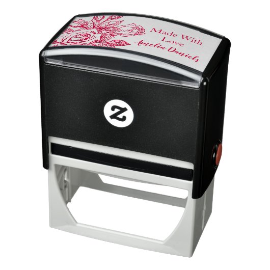 Roos gemaakt met liefdeszelfinkende rubberstempel zelfinktende stempel (Product)