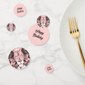 Roos Geometric Lion Head Birthday Confetti (Groep)