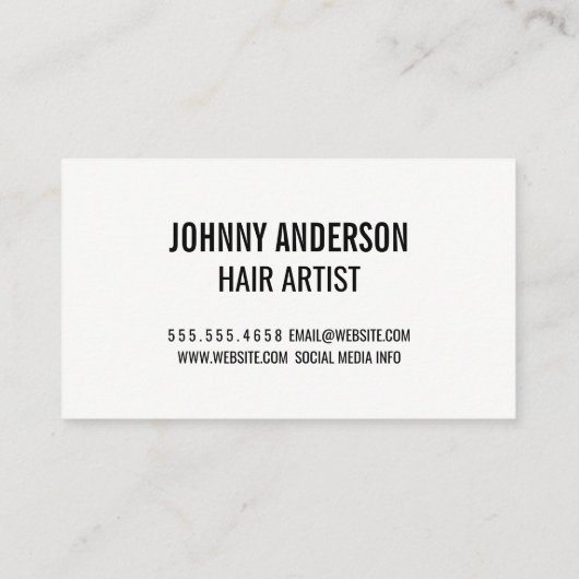 Roos Geometrisch Patroon | Salon Schaar Visitekaartje (Achterkant)