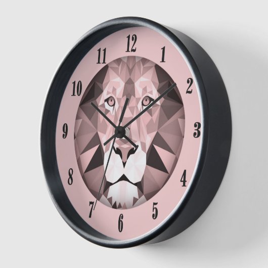 Roos Geometrische leeuwenkop Zwarte cijfers (Hoek)