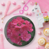  Roos Geranium Floral Papieren Bordje (Feest)