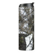 Roos geringde parkiet in Blossom Tree Tumbler Thermosbeker (Gedraaid links)