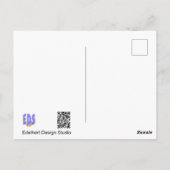 Roos geringde parkiet in Tree DIY Briefkaart (Achterkant)