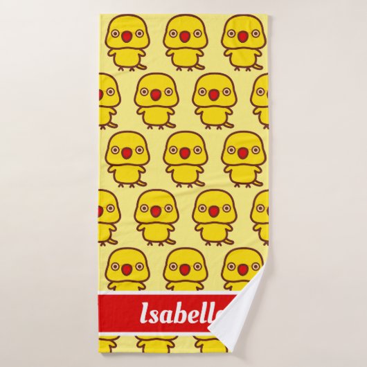Roos geringde parkiet / Lutino vrouw Badhanddoek (Badhanddoek)