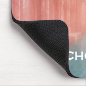 Roos getinte kathedraal zwembad Mousepad Muismat (Hoek)