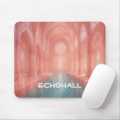 Roos getinte kathedraal zwembad Mousepad Muismat (Met muis)