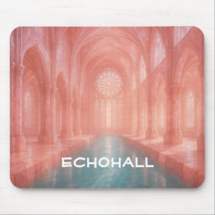 Roos getinte kathedraal zwembad Mousepad Muismat