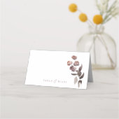 Roos Gevouwen Trouwplaats Kaart Met Vismeel Plaatskaartje (Achterkant)