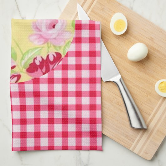 Roos Gingham Kitchen Towel Theedoek (Quarter Fold)