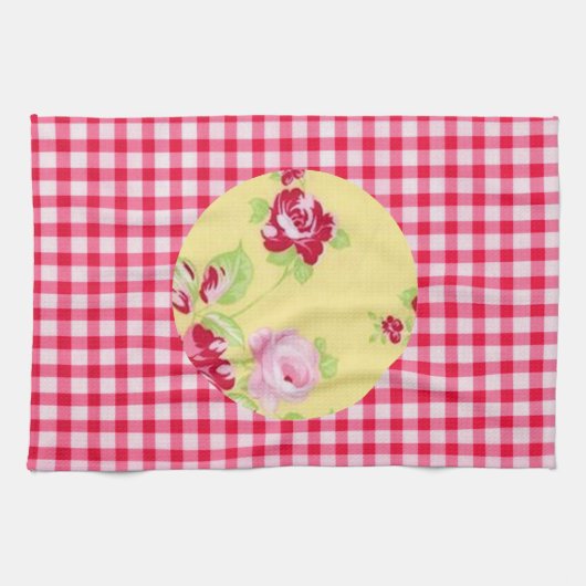 Roos Gingham Kitchen Towel Theedoek (Horizontaal)
