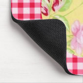 Roos Gingham Mousepad Muismat (Hoek)