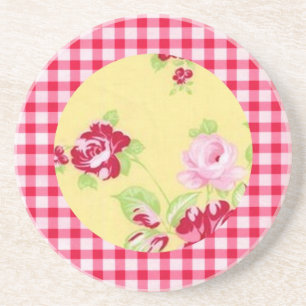 Roos Gingham Onderzetter