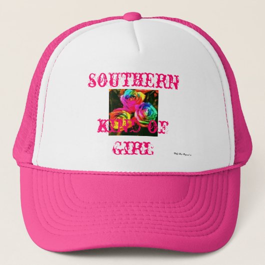 Roos Girl Trucker Hat Pet (Voorkant)