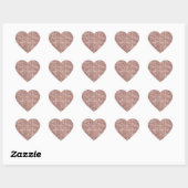 Roos Glam Glitter Sparkle Hart Sticker (Vel)