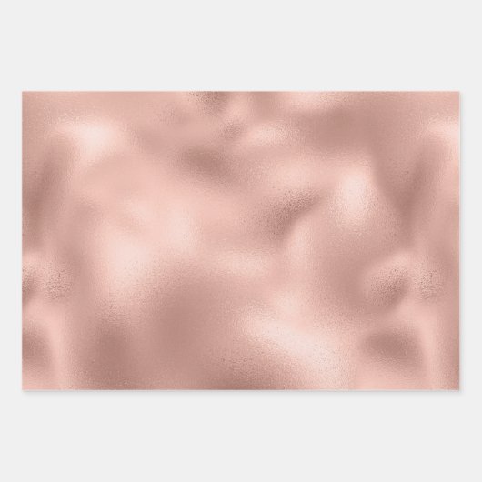 Roos Glam Gold Glitzy Sparkle Glitter    Inpakpapier Vel (Voorkant 2)