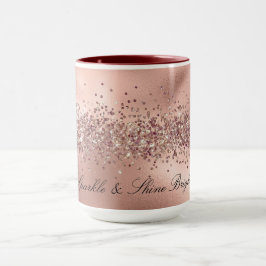 Roos Glam Gold Glitzy Sparkle Glitter Mok