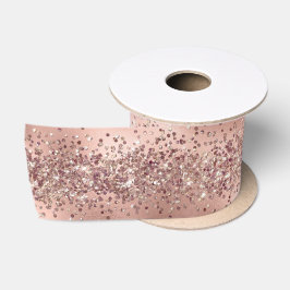 Roos Glam Gold Glitzy Sparkle Glitter Satijnen Lint