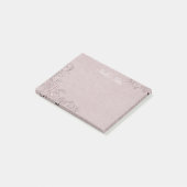  Roos Glam reliëf look gepersonaliseerd Post-it® Notes (Schuin)