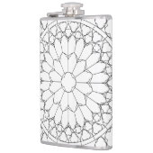 Roos Glas in lood Heupfles (Links)