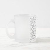 Roos Glas in lood Matglas Koffiemok (Links)