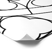 Roos Glas in lood Poster (Hoek)