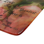 Roos Glass Cutting Board Faith, Hope and Love Snijplank (Hoek)