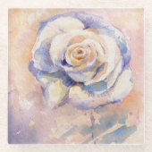 Roos Glazen Onderzetter (Voorkant)