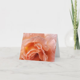 roos glinsterend na regen notecard bedankkaart