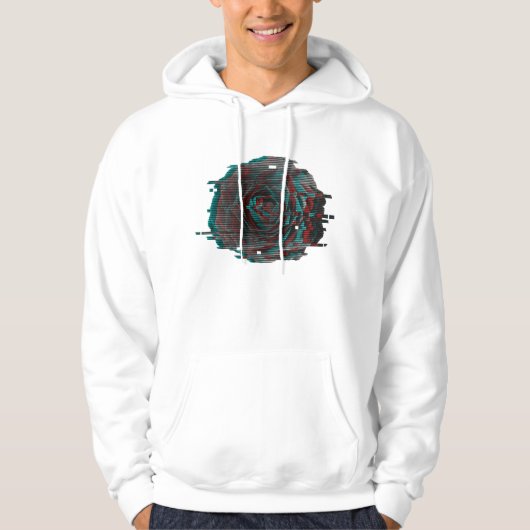 Roos Glitch Hoodie (Voorkant)