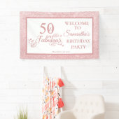 Roos Glitter 50th Birthday Party 50 Fabulous Spandoek (Insitu)