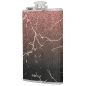 Roos Glitter Black Marmer Heupfles (Links)
