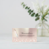 Roos Glitter Botox injecties Cosmetologie Afsprakenkaartje (Staand voorkant)