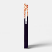 Roos Glitter Case-Mate iPhone Case (Achterkant / Links)