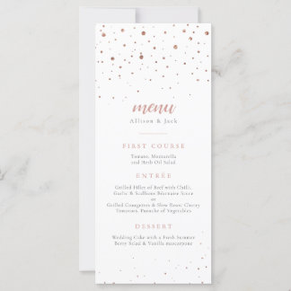 Roos Glitter Classic Wedding Menu
