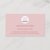 Roos Glitter Dress Logo Event Stylist Pink Visitekaartje (Achterkant)