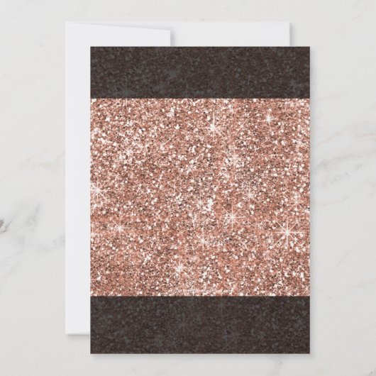 Roos Glitter Edelsteen Foto Klas van 2026 Afstuder Kaart (Achterkant)