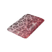 Roos Glitter en Leopard Print Badmat (Gekanteld)